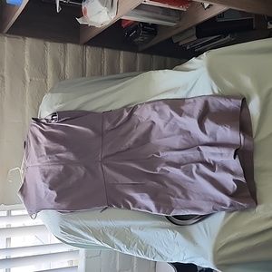 Gray Lavender dress with belt